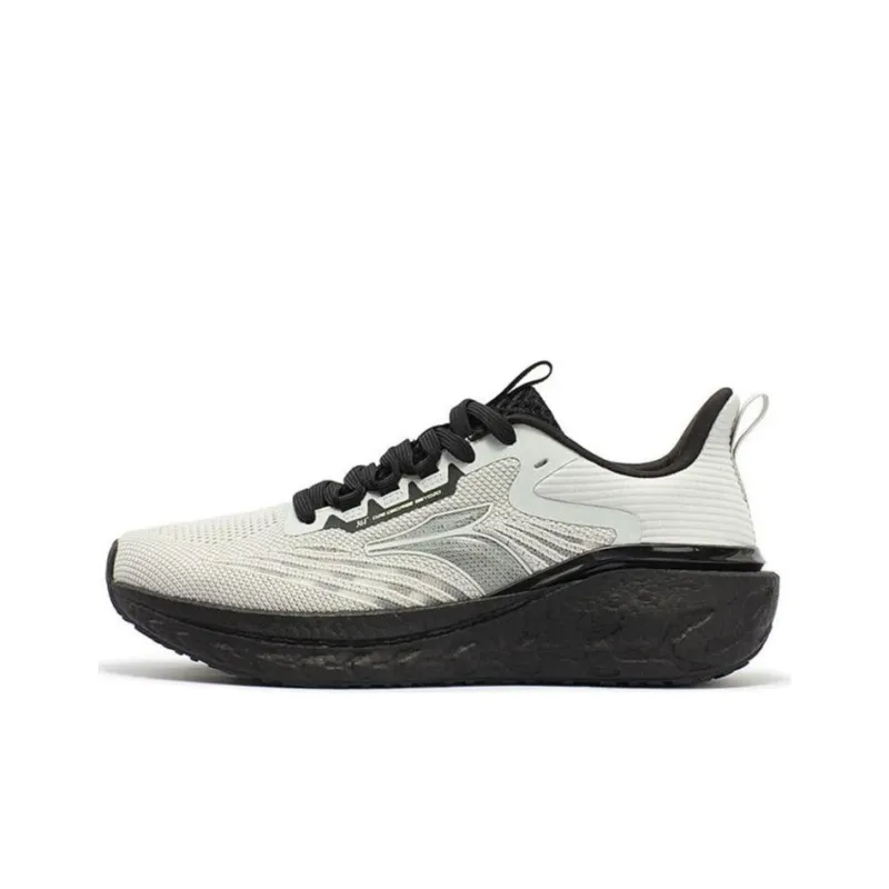 361° Cushioning Wear-Resistant Low-Top Running Shoes Men's Gray Black-0