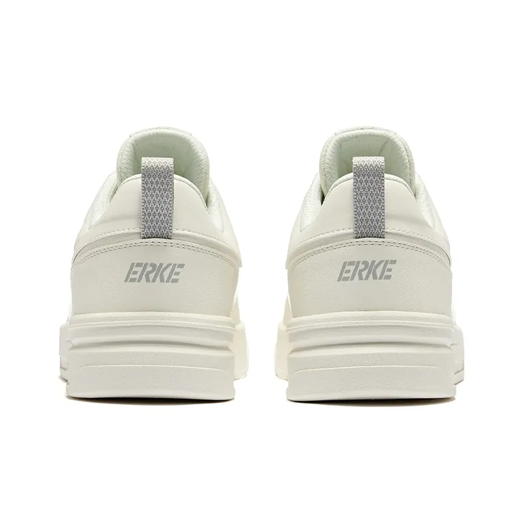 Erke Cool Play 2.0 Anti Slip Wear Resistant Low Top Skateboard Shoes Men's Microcrystal White-3