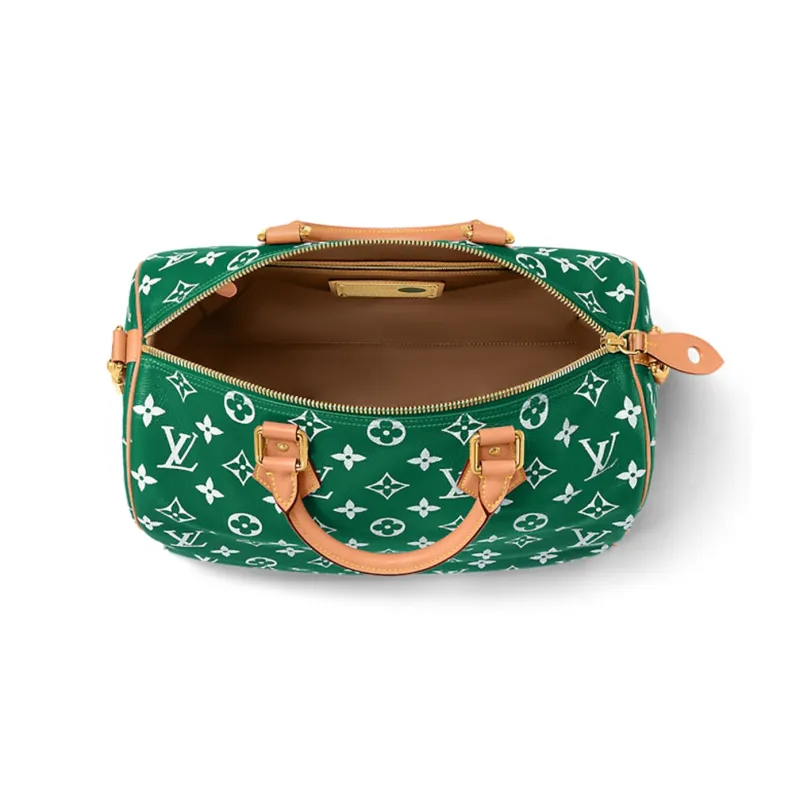 LOUIS VUITTON Speedy P9 Bandoulière 40 Monogram Leather Green-2