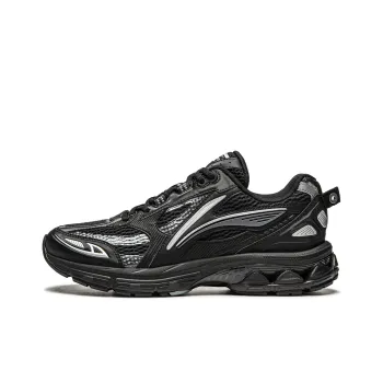 LiNing Shake 2.0 Wear Resistant Slip Resistant Low Top Running Shoes Women's Black Silver