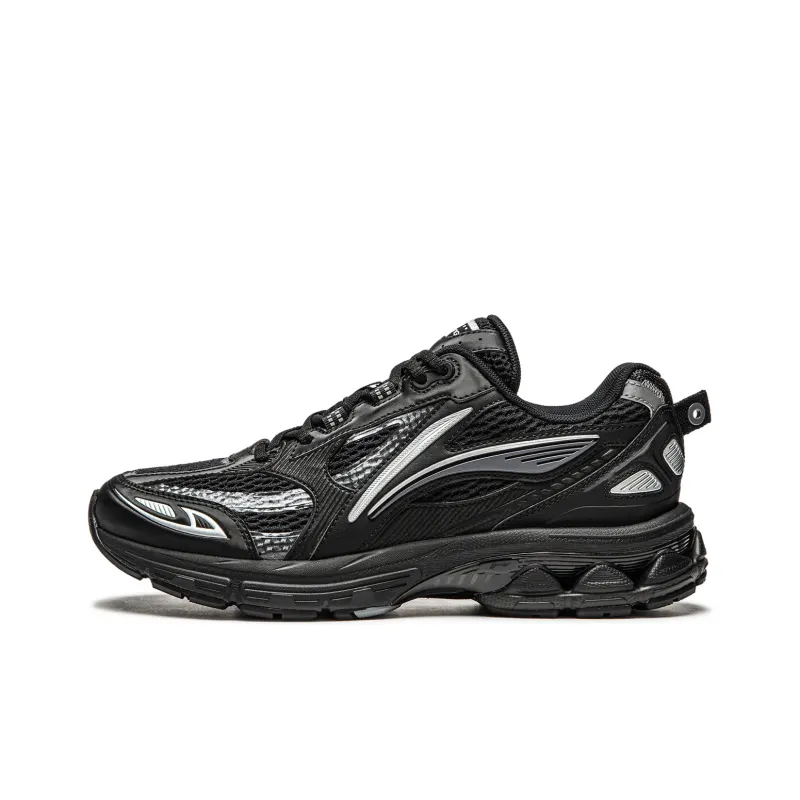 LiNing Shake 2.0 Wear Resistant Slip Resistant Low Top Running Shoes Women's Black Silver-0