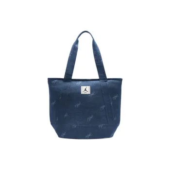 Jordan Flight Cotton Tote Bag, Shopping Bag, Shoulder Bag Unisex Denim Blue