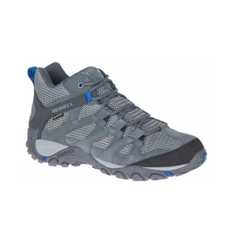 MERRELL Alverstone Mid GTX Durable Breathable Mid-Top Outdoor Shoes Men's Gray-2