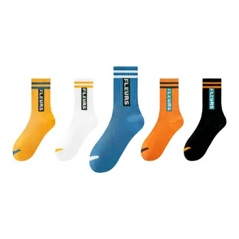 LUOLIAN Mid Calf Socks Unisex 5 Pack