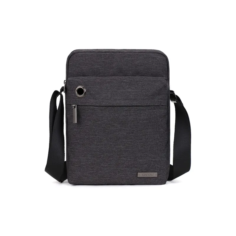 TINYAT Polyester Cell Phone Pouch Shoulder Bag Unisex Blue Gray-3
