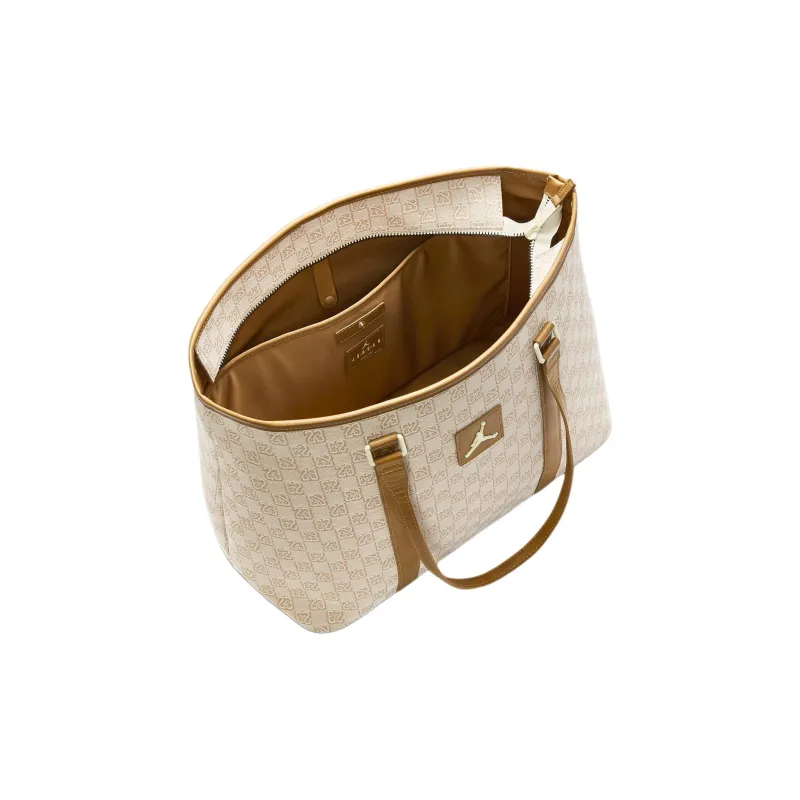 Jordan Polyester Tote Bag Shopping Bag Shoulder Bags Unisex Coconut Milk-3