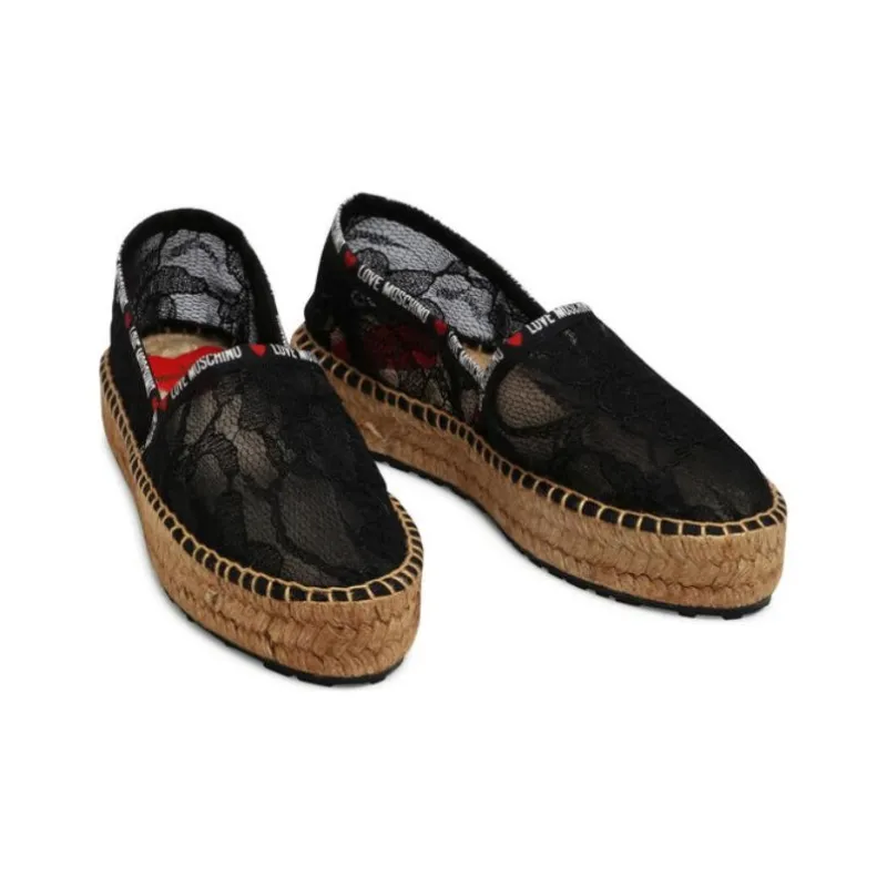 LOVE MOSCHINO Espadrilles Women's Black-2