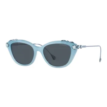 Swarovski Rectangular Sunglasses Men's Blue