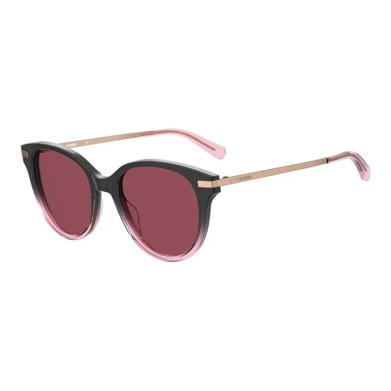 LOVE MOSCHINO Oval Sunglasses Women's Black-0