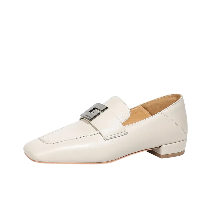 WUDASHU Loafers Women's Black/Ecru/Apricot-1