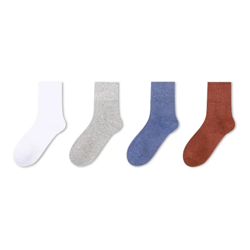 LUOLIAN Mid Calf Socks Women's 4 Pack-4