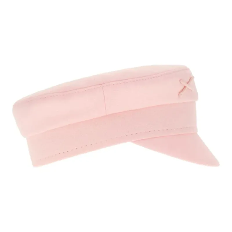 RUSLAN BAGINSKIY Embroidered logo Linen Beret-1