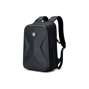 FENRUIEN ABS With PC And Oxford Travel Bag Laptop Bag Backpack Large Size Unisex Black