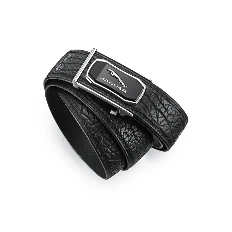 JAGUAR Fashion Business Wild Leather Leather Belts Men's Width 3.7cm-5