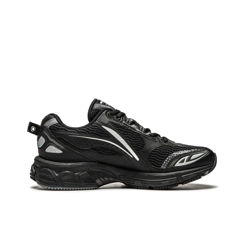 LiNing Shake 2.0 Wear Resistant Slip Resistant Low Top Running Shoes Women's Black Silver-1