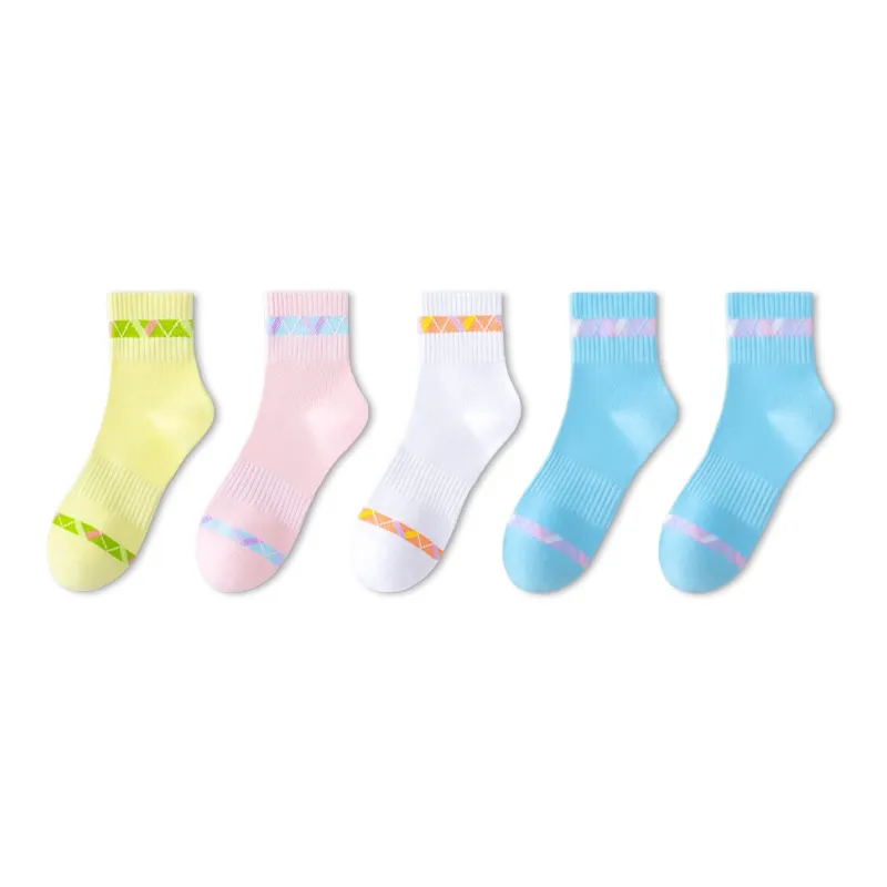 LUOLIAN Mid Calf Socks Women's 5 Pack-0