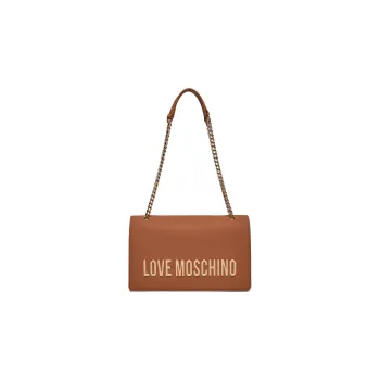 LOVE MOSCHINO Faux Leather Handbag, Shoulder Bag Trumpets Women's Brown