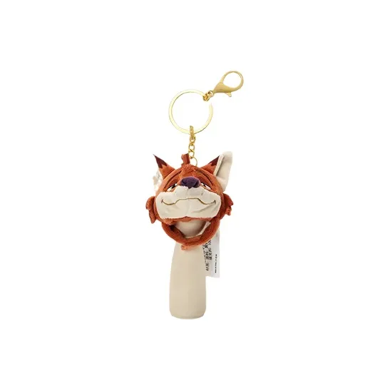 Disney Nick Zootopia Mini Headband Key Ring Dolls Plush Pendant 7.5cm Height-1