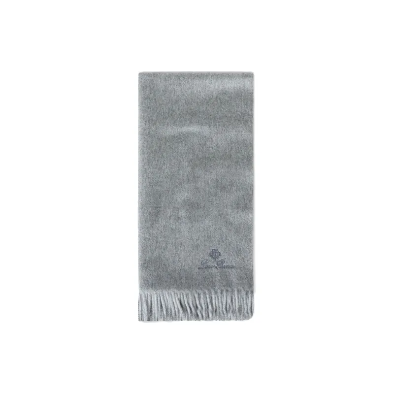 Loro Piana Grande Unita Fringed Edge Scarf-0