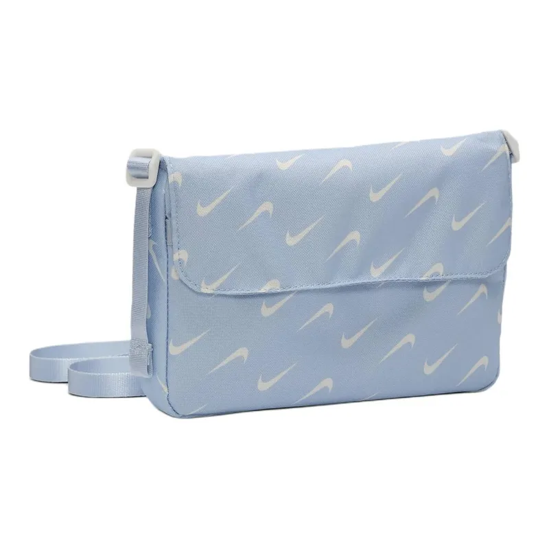 Nike Polyester Sports Bag Shoulder Bag Crossbody Bag Women's Light Blue-1