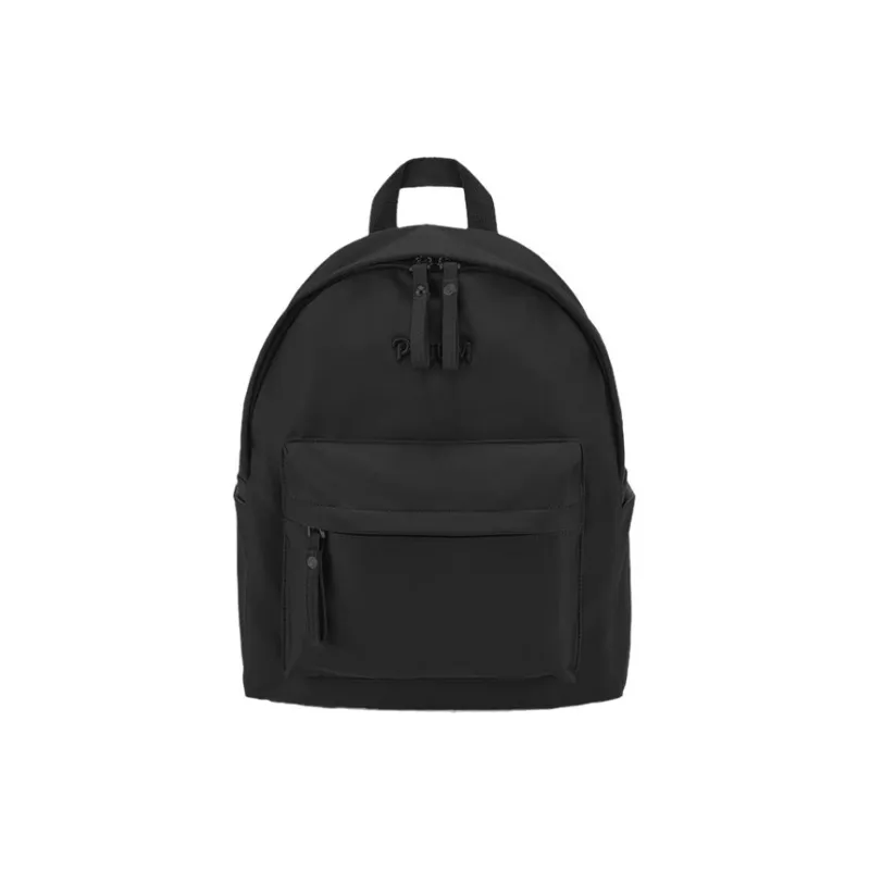 POY Nylon Fabric Backpack Medium Size Unisex Warm Brown Earth Tone-11