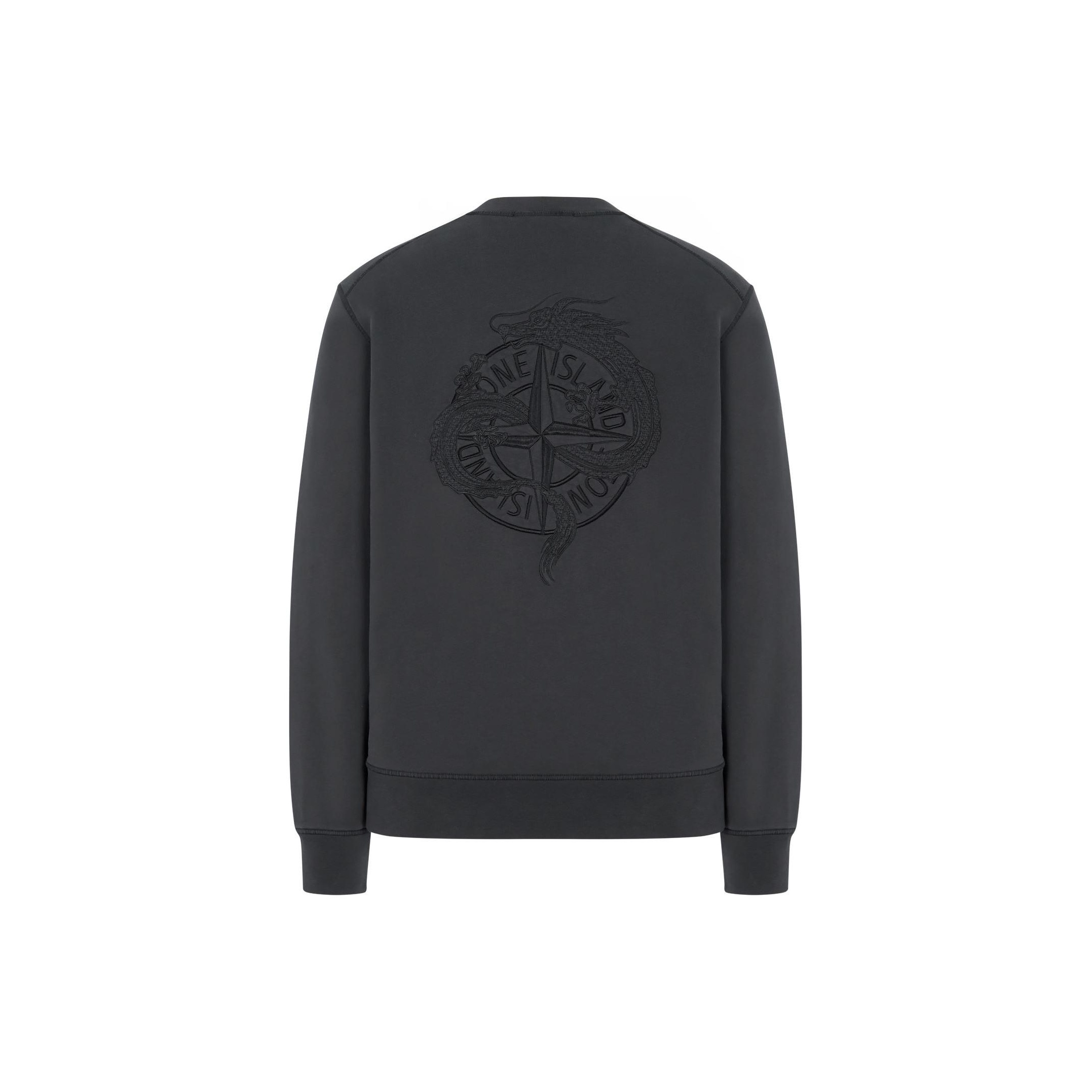 STONE ISLAND Year Of The Dragon Special Series Sweatshirts Unisex Dark Gray XL