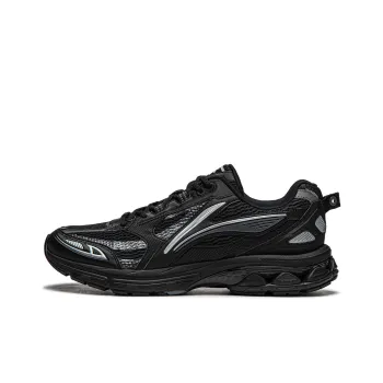 LiNing Shake 2.0 Cushioned Anti Slip And Wear Resistant Lightweight Low Top Casual Running Shoes Men's Black Silver