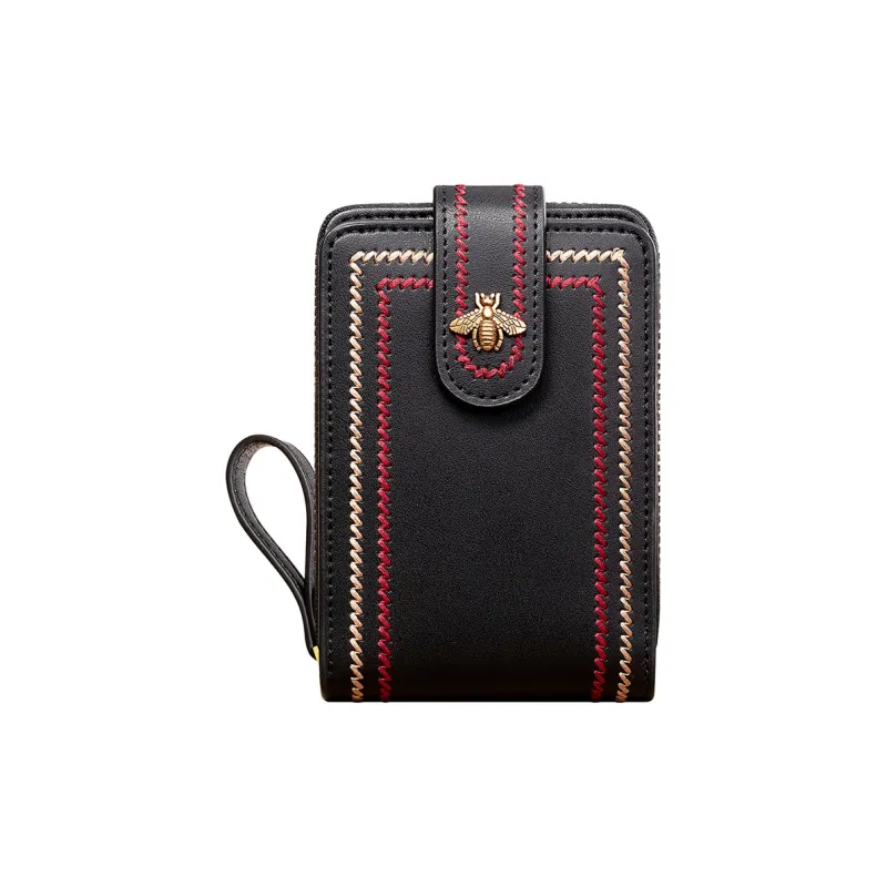 Banyanu Cow Leather Card Holder Regular Women's Jasper/Burgundy/Black/Peacock Blue/Brown/Antique Yellow-14