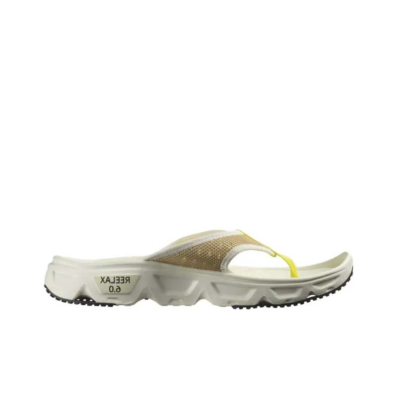 SALOMON Reelax Break 6.0 Quiet Flip Flops Men's Ecru-1