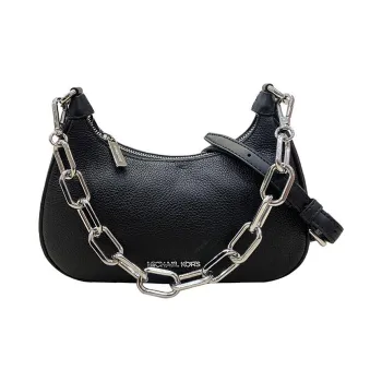 MICHAEL KORS Litchi Grain Leather Shoulder Bag, Crossbody Bag Women's Black