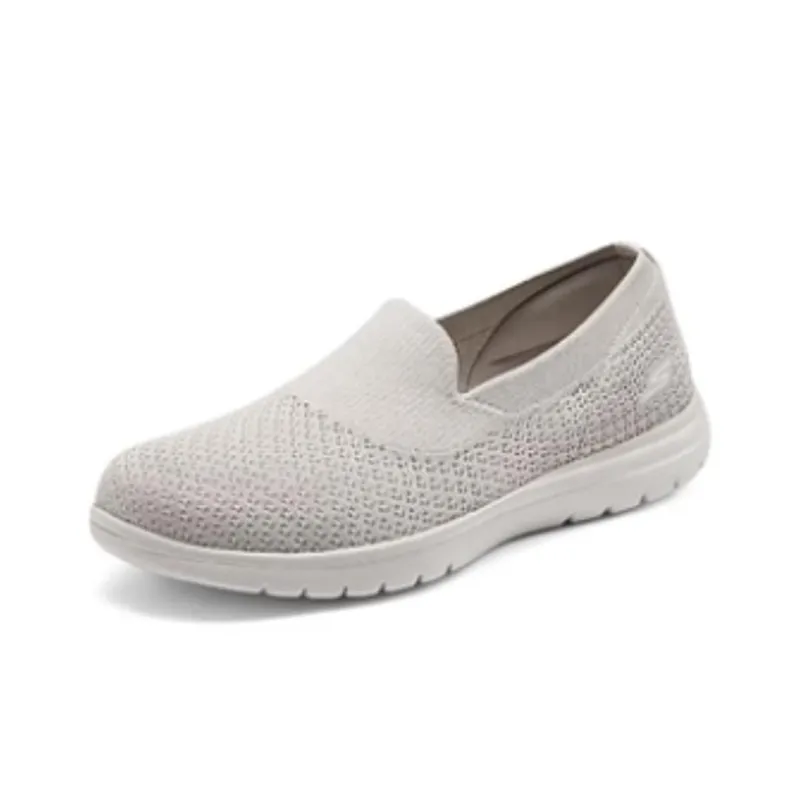 Skechers On The GO Fle Anti Slip Wear Resistant Low Top Casual Shoes Women's Beige-2