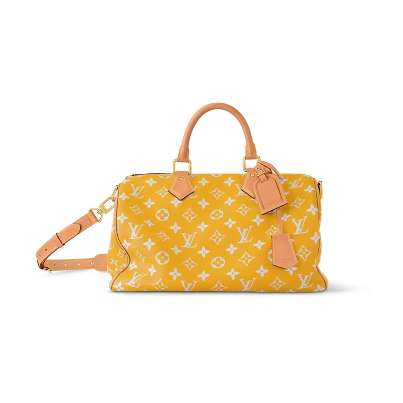 LOUIS VUITTON Speedy P9 Bandoulière 40 Monogram Leather Jaune Mat-0