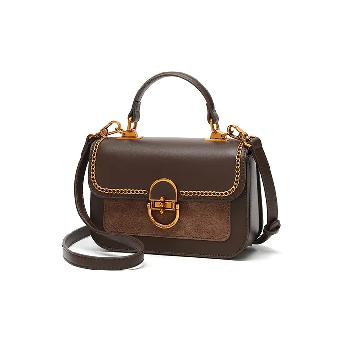 BETTINA VIVIAN PU Laminated Textile Shoulder Bag Crossbody Bag Handbag Regular Women's Coffee-1