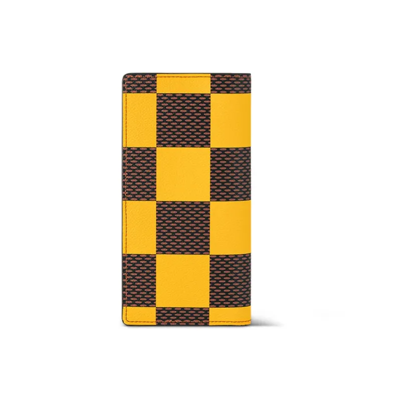 LOUIS VUITTON Brazza Wallet Damier Pop Yellow-2