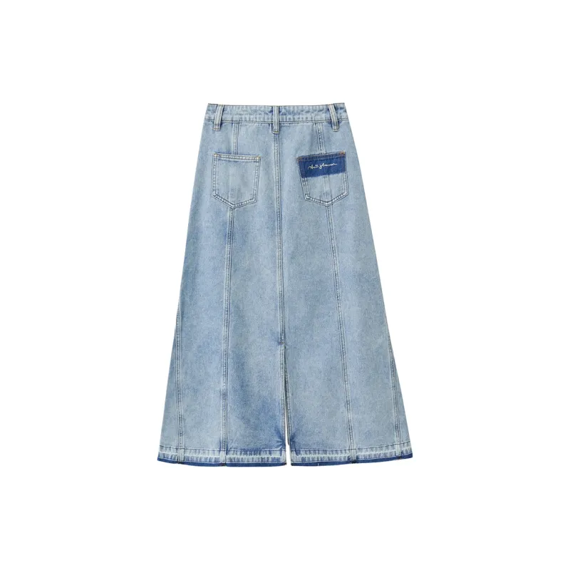 AMII Denim Long Skirts Women's-1