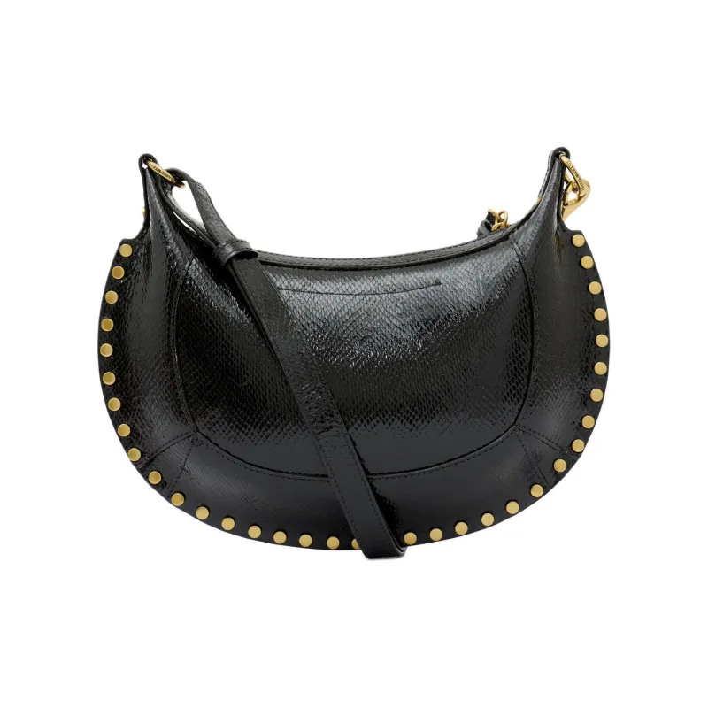 ISABEL MARANT Oskan Moon Studded Shoulder Bag-3