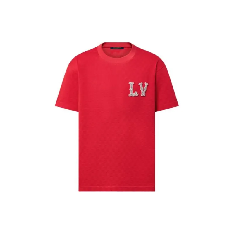 LOUIS VUITTON Cotton Pique T Shirt With Embroidered Lv Patch-2