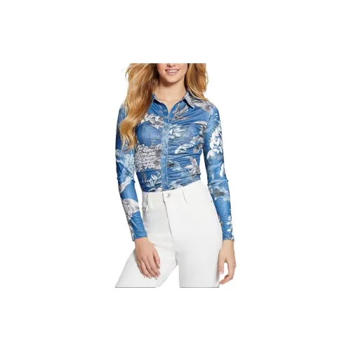 GUESS Shirts Women's Blue