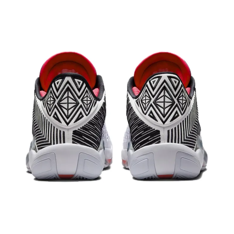 Jordan 38 Low White Siren Red Black-4