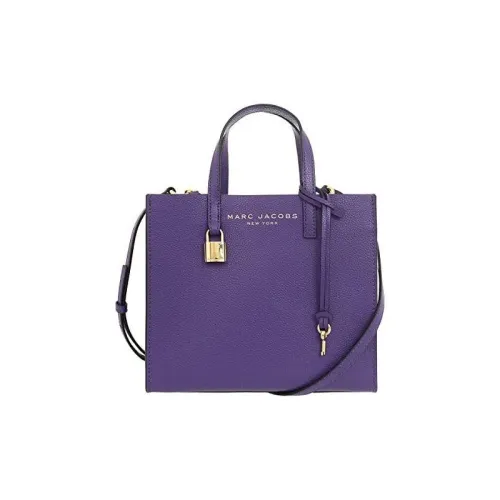 MARC JACOBS Leather Tote Bag Shopping Bag Shoulder Bag Crossbody Bag Handbag Mini Women's Purple