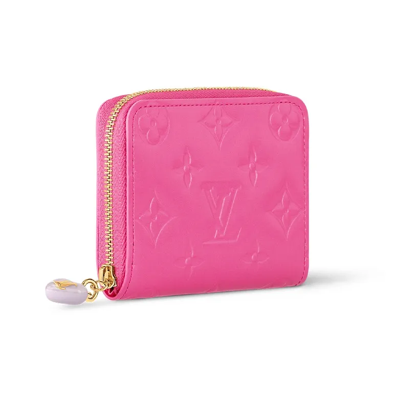 LOUIS VUITTON Zippy Coin Purse Neon Pink-2