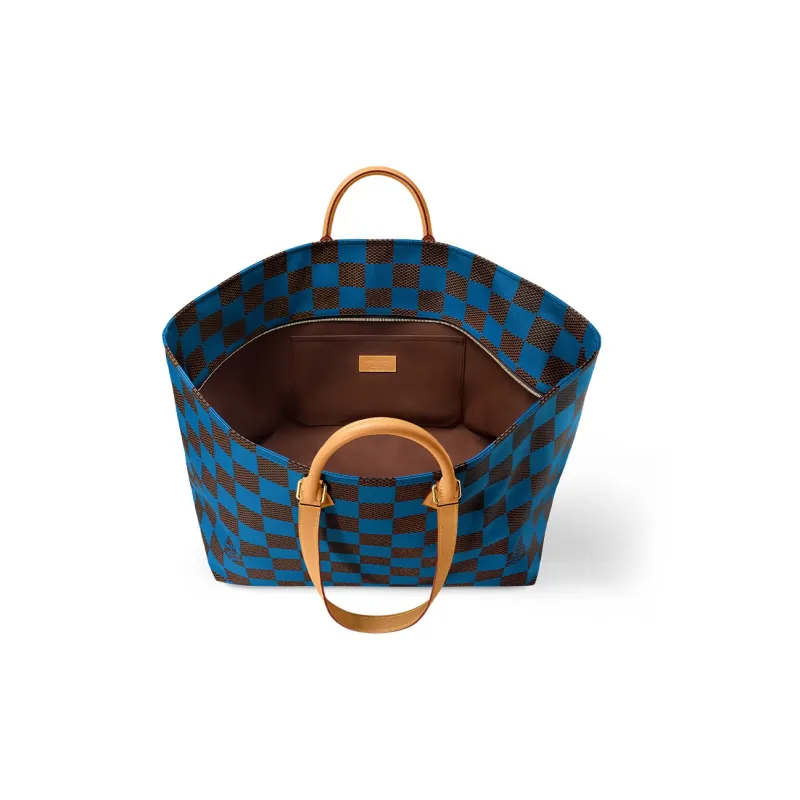 LOUIS VUITTON Sac Plat Soft Damier Pop Blue-3