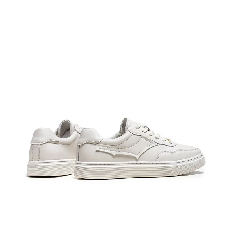 Year By Year Breathable And Wear resistant Low Top Skateboard Shoes Men's White-3