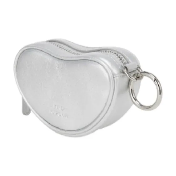 FIND KAPOOR Artificial Leather Clutch Coin Purse Mini Women's White/Black/Silver/Pink-15