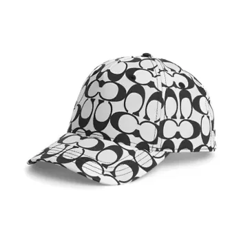 COACH Baseball Caps Men's Black/White