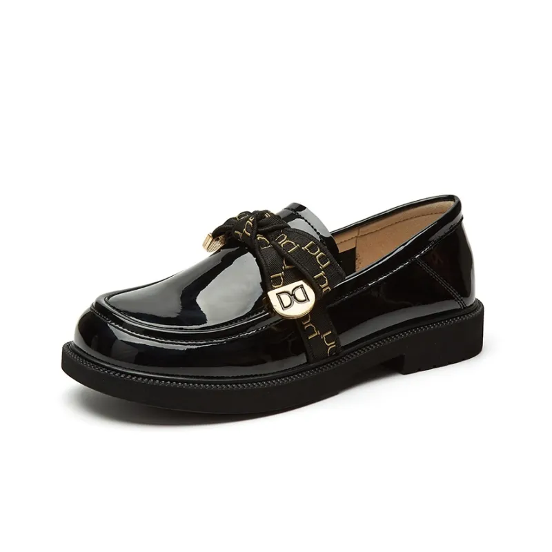 DAPHNE Loafers Women's Black, Beige-1