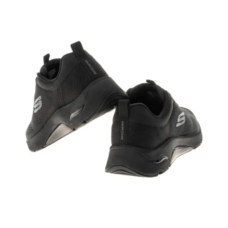 Skechers SKECH-AIR ARCH FIT Durable Breathable Low-Top Running Shoes Men's Black-5