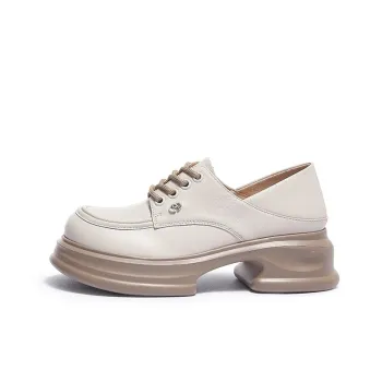 CAMEL Loafers Chunky Heel Women's