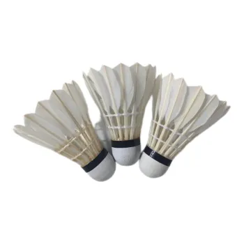 WELLCOLD Duck Feather Shuttlecock All Round Goose Feather Shuttlecocks 12 Pack