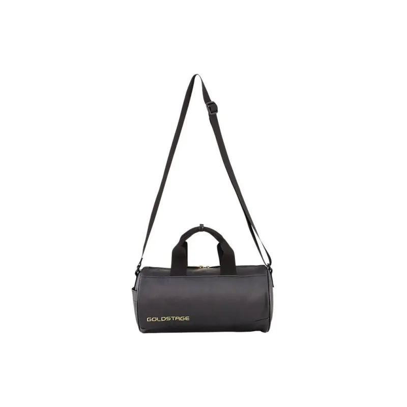 Asics Synthetic Leather Cylinder Bag Crossbody Bag Shoulder Bag Unisex Black-1